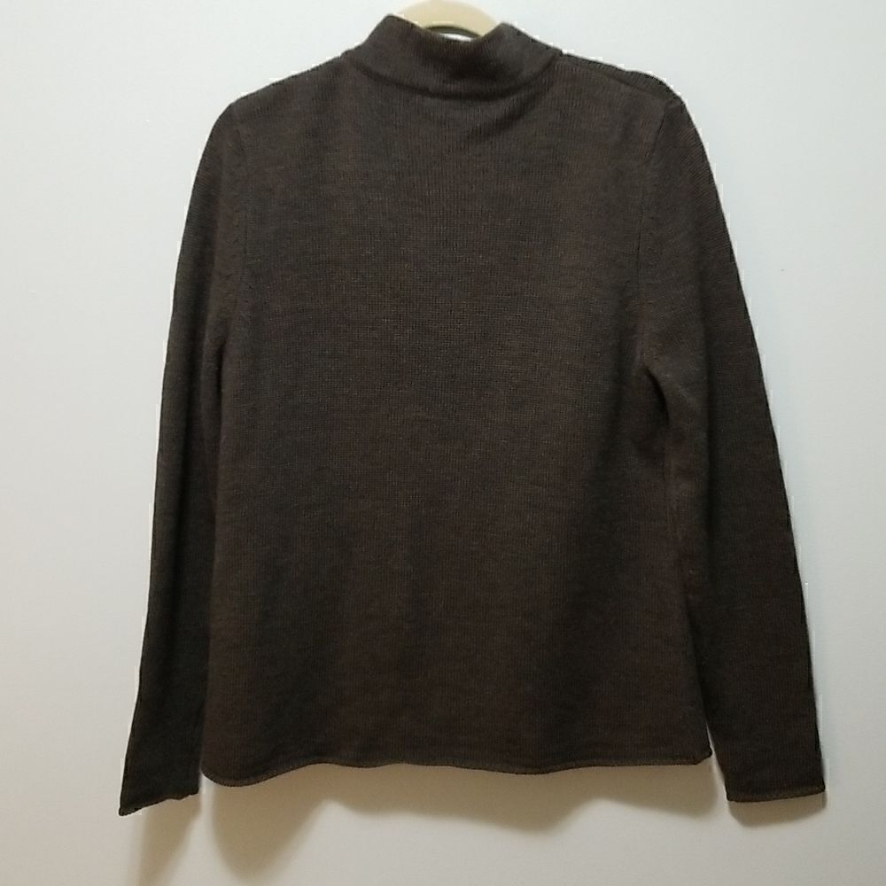 Marina Luna 100% merino wool cardigan and a cowl neck top. Size L. - Picture 5 of 7
